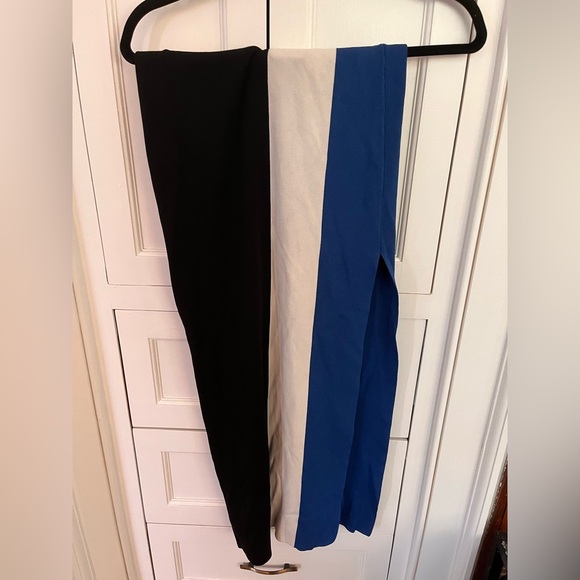 $480 Solace London Striped Anais Skirt Colorblock Rib Size 6 - Picture 3 of 8